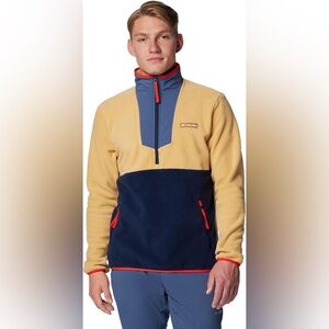 NWT Columbia Men's Large Sequoia Grove Half-Zip Fleece